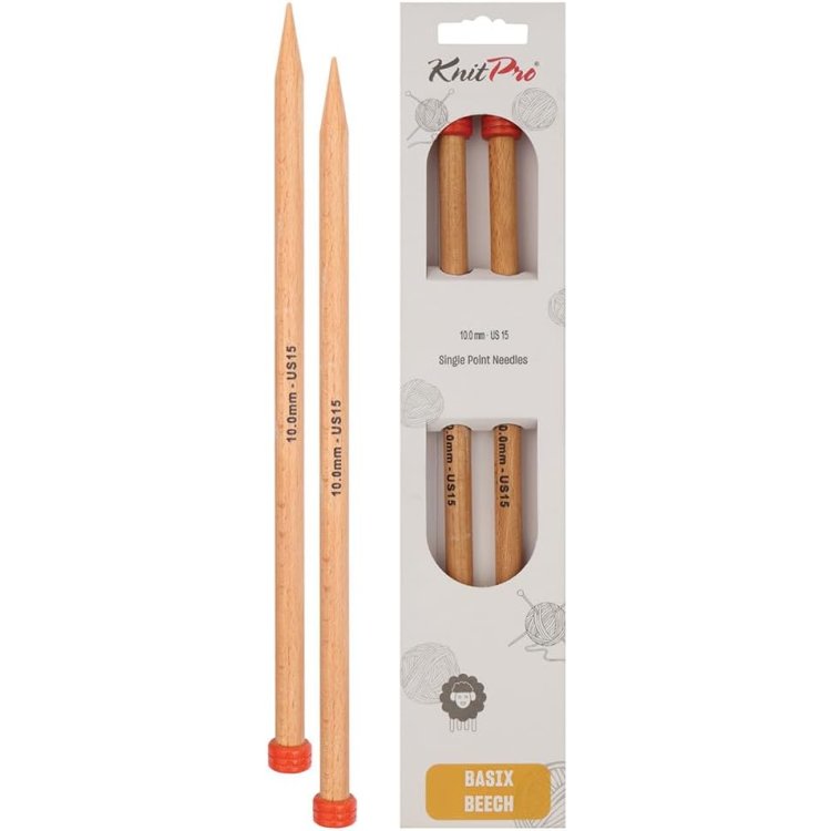 35251 Спиці прямі Basix KnitPro, 30 см, 10.00 мм - 1