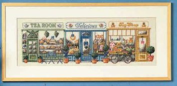 70-5404 Вулиця магазинів. Набір для вишивання хрестом PERMIN - 1