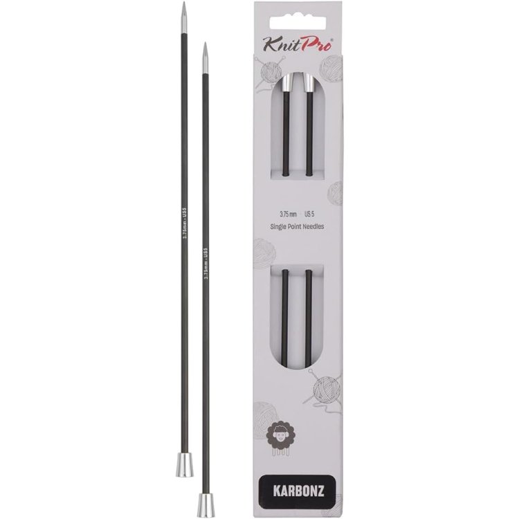41287 Спицы прямые Karbonz KnitPro 35 см 3.75 мм - 1 41287 Спицы прямые Karbonz KnitPro 35 см 3.75 мм - 1