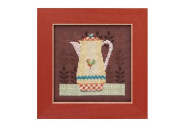 вышивка гладью DM301613 Кофейник. Набор для вышивки в смешанной технике Mill Hill