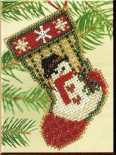 MHCS4 Панчоха. Набір для вишивки в змішаній техніці Mill Hill - 1