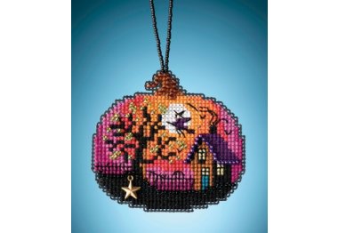 вишивка гладдю MH162024 Зачарований гарбуз. Набір для вишивки в змішаній техниці Mill Hill