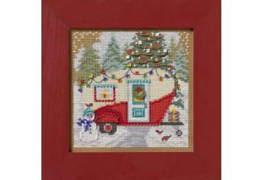 вишивка гладдю MH142431 Різдвяний кемпер. Набір для вишивки в змішаній техниці Mill Hill