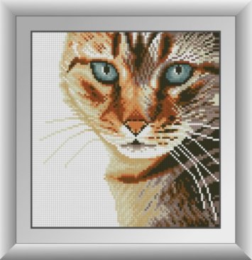 30574 Бенгальский кот. Набор для рисования камнями - 1