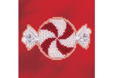 вышивка гладью MH181732 Мятная конфетка. Набор для вышивки в смешанной технике Mill Hill вышивка гладью MH181732 Мятная конфетка. Набор для вышивки в смешанной технике Mill Hill