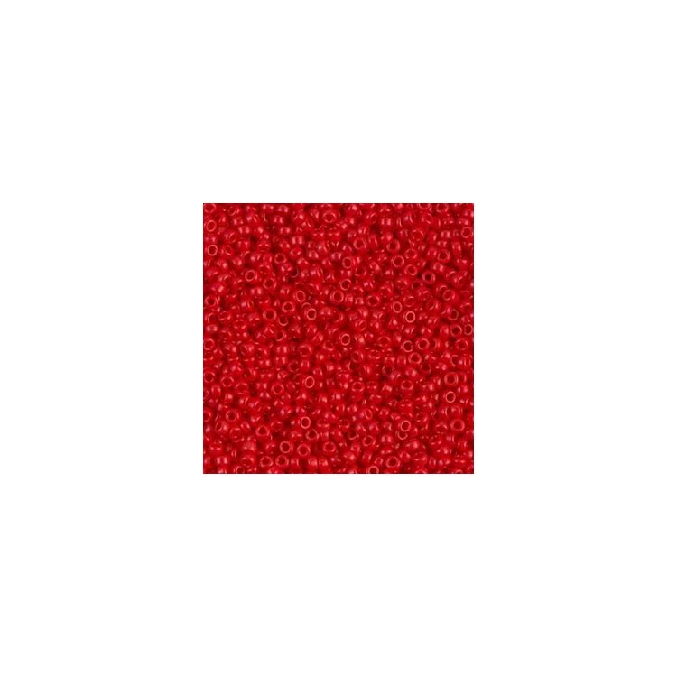 RR-408 Бісер Miyuki Round Rocailles 11/0 (натуральний, червоний) - 1