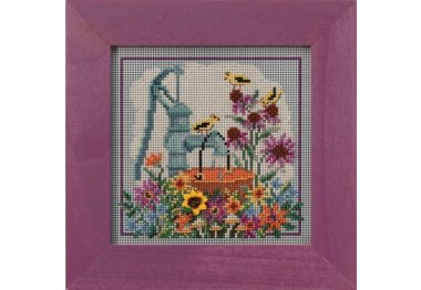 вишивка гладдю MH142021 Водяна помпа. Набір для вишивки в змішаній техниці Mill Hill