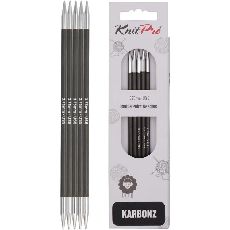 41112 Спицы носочные Karbonz KnitPro 15 см 3.75 мм - 1