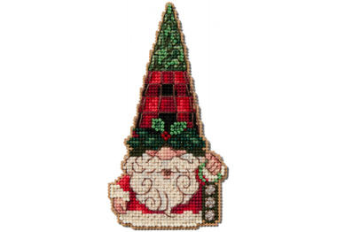  JS202416 Гном із дзвіночками. Набір для вишивки в змішаній техниці Mill Hill
