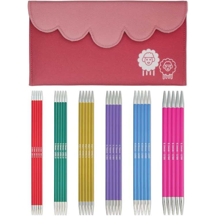 47422 Набір шкарпеткових спиць ZING , довжина 20 см KnitPro - 1