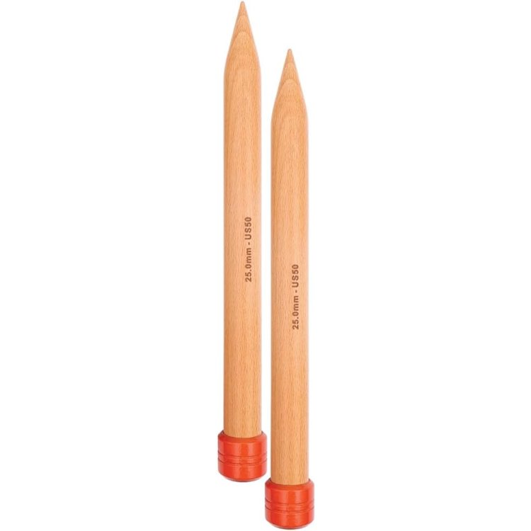 35255 Спицы прямые Jumbo Birch KnitPro, 30 см, 25.00 мм - 1 35255 Спицы прямые Jumbo Birch KnitPro, 30 см, 25.00 мм - 1