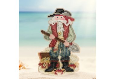вышивка гладью MH201733 Барбадосский Санта. Набор для вышивки в смешанной технике Mill Hill