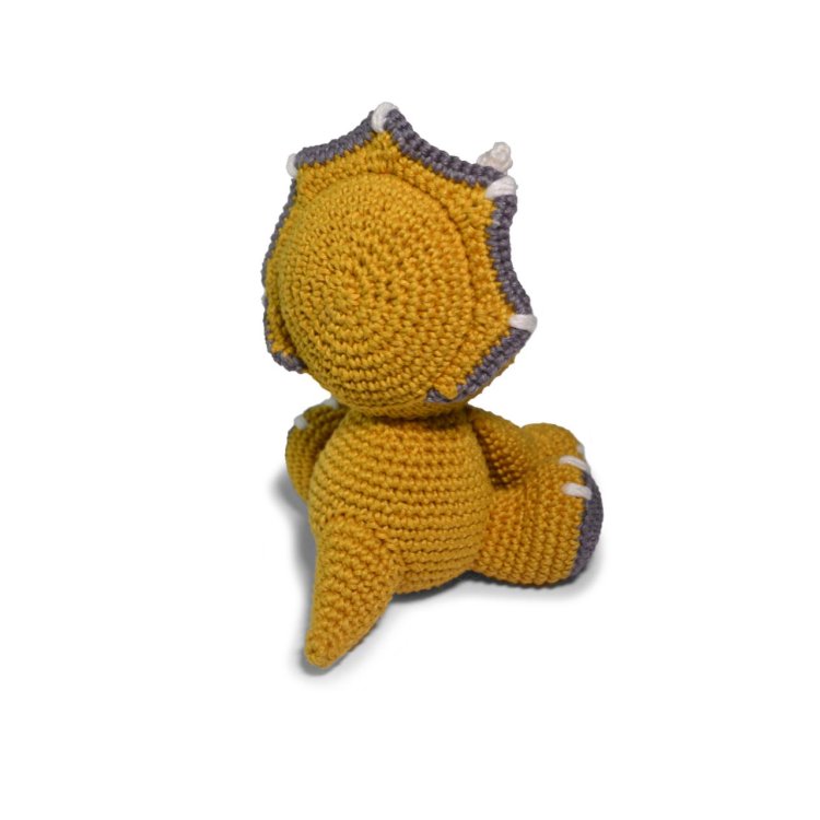4 AMIGURUMI KIT - DINO Triceratops. Набір для в'язання іграшки - 3