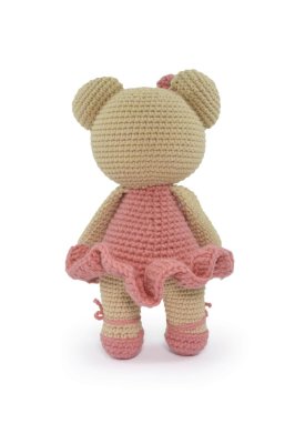 1 AMIGURUMI KIT - CUDDLY TEDDY BEARS Ballerina Elise. Набор для вязания игрушки - 3