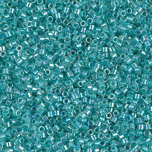 DB-79 Бісер Miyuki Delica Beads 11/0 (профарбований райдужний, бірюзовий) - 1