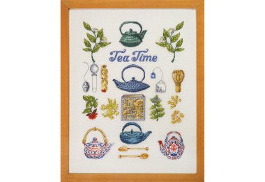 70-1482 Время чая (Tea time. Набор для вышивания крестом PERMIN 70-1482 Время чая (Tea time. Набор для вышивания крестом PERMIN
