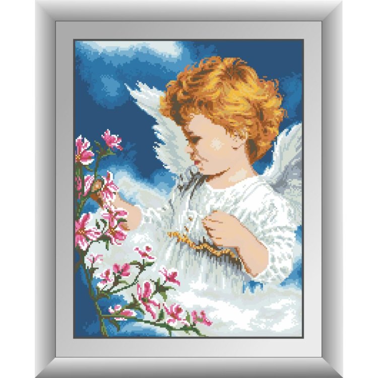 30378 Ангел з квітами. Набір для малювання камінням - 1