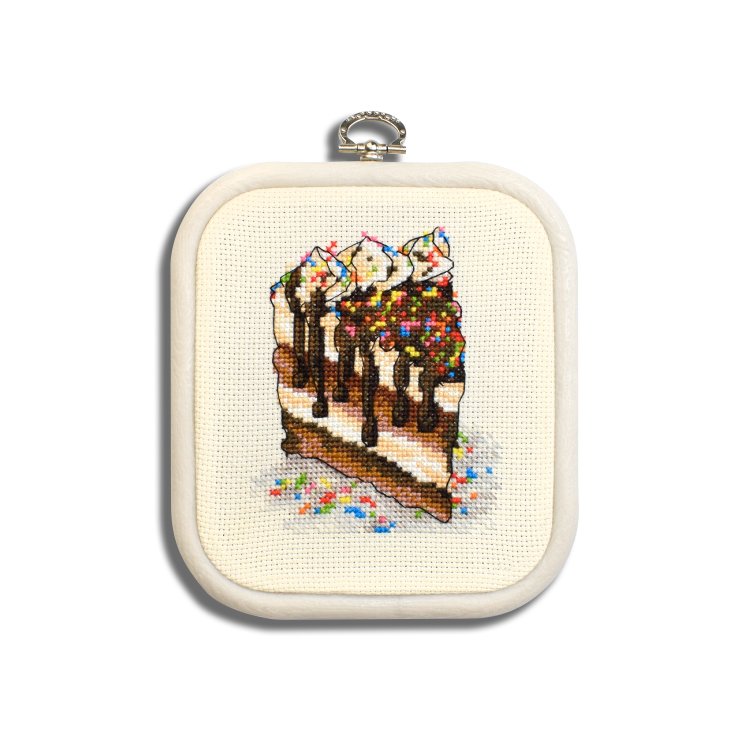 N029 Шоколадное наслаждение. Набор для вышивки крестом Кольорова - 1 N029 Шоколадное наслаждение. Набор для вышивки крестом Кольорова - 1