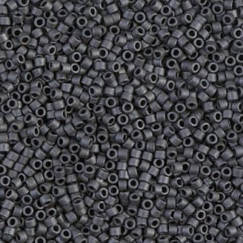 DB-306 Бисер Miyuki Delica Beads 11/0 (матовый влажный асфальт) - 1 DB-306 Бисер Miyuki Delica Beads 11/0 (матовый влажный асфальт) - 1