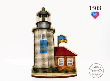 1508 Маяк на о.Змеиный. Набор для вышивки крестом Фрузелок - 1