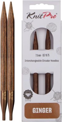 31231 Спиці з`ємні короткі Ginger KnitPro, 7.00 мм - 1 31231 Спиці з`ємні короткі Ginger KnitPro, 7.00 мм - 1