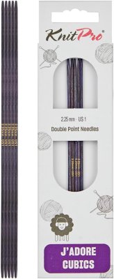 19002 Спицы носочные 2.25 мм J'adore Cubics KnitPro 15 см - 1 19002 Спицы носочные 2.25 мм J'adore Cubics KnitPro 15 см - 1
