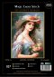 027 Дівчина з букетом. Набір для вишивки хрестиком Magic Cross Stitch - 1 027 Дівчина з букетом. Набір для вишивки хрестиком Magic Cross Stitch - 1