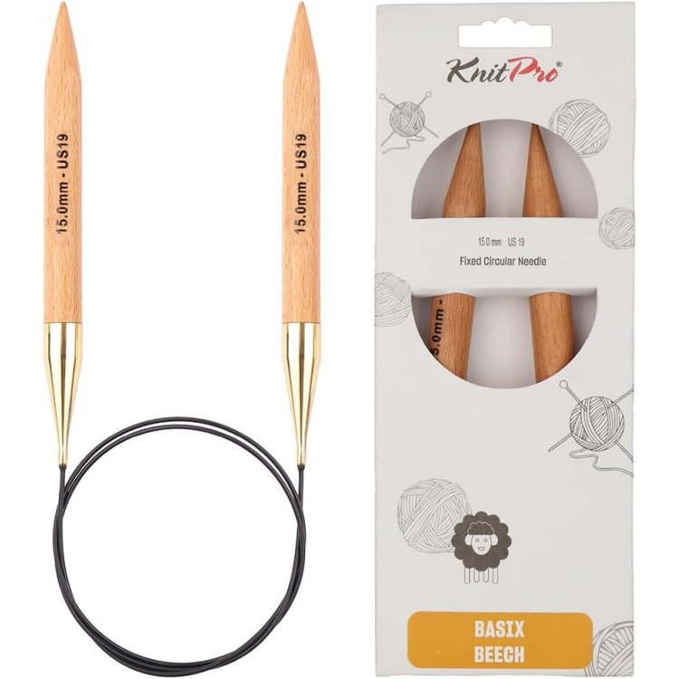 35339 Спиці кругові Basix KnitPro, 80 см, 15.00 мм - 1 35339 Спиці кругові Basix KnitPro, 80 см, 15.00 мм - 1