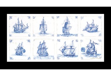  482 Антикварні Голландські Плитки "Delft Blue" Теа Гувернер. Набір для вишивки хрестиком