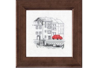 14-7112 Гавань. Автомобіль. Набір для вишивання хрестом PERMIN