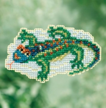 MH181713 Ящірка. Набір для вишивки в змішаній техніці Mill Hill - 1