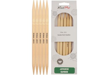 спиці для в'язання 22136 Спиці шкарпеткові Bamboo KnitPro, 20 см, 9.00 мм