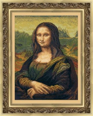№240 По мотивам Леонардо да Винчи Мона Лиза Набор для вышивания крестом - 1