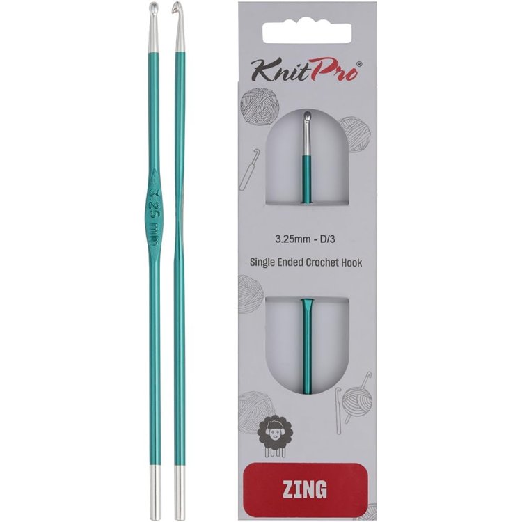 47466 Крючок алюминиевый Zing KnitPro, 3.25 мм - 1