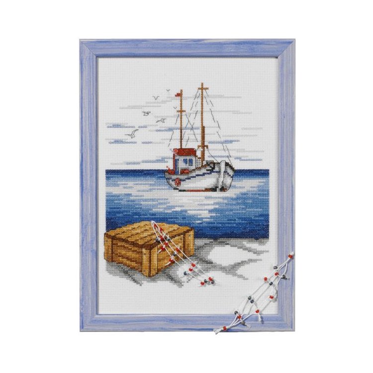 92-2308 Шхуна. Набор для вышивания крестом PERMIN - 1