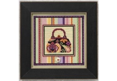 вишивка гладдю MH140106 Дамська сумочка. Набір для вишивки в змішаній техніці Mill Hill