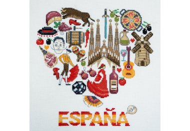  11.001.24 Испания. Набор для вышивки крестом Марья-Искусница