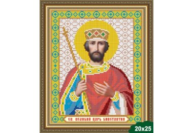  VIA4027 Святой Великий Царь Константин. Схема для вышивки бисером