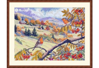  K-274 Пагорби, прикрашені золотом. Набір для вишивки хрестом Мережка