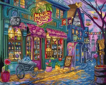 Набір для вишивки хрестиком L9914 The Magic Dragon Shop . Letistitch - 1