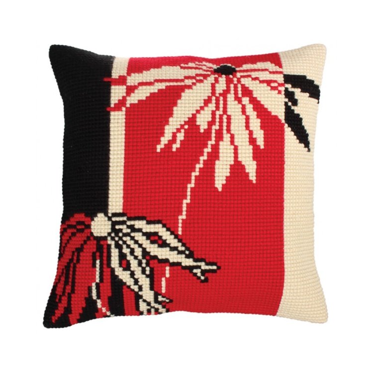 5228 Red and Black. Набір для вишивки хрестиком Collection D'Art - 1