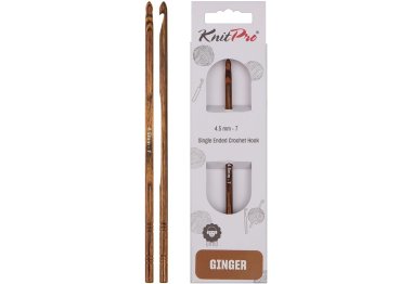 гачки для в'язання 31244 Крючок односторонній Ginger KnitPro, 4.50 мм гачки для в'язання 31244 Крючок односторонній Ginger KnitPro, 4.50 мм