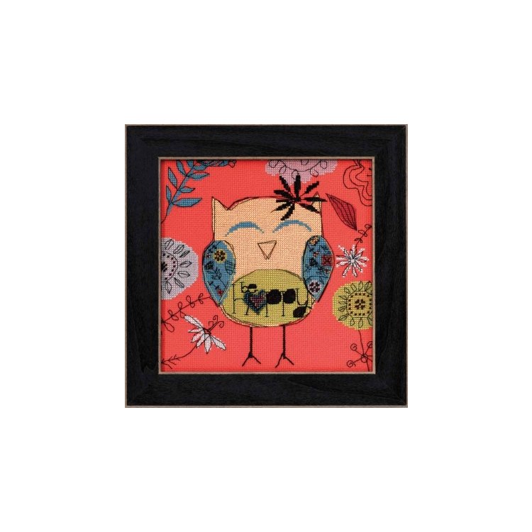 AW304101 Будь щасливий. Набір для вишивки в змішаній техніці Mill Hill - 1