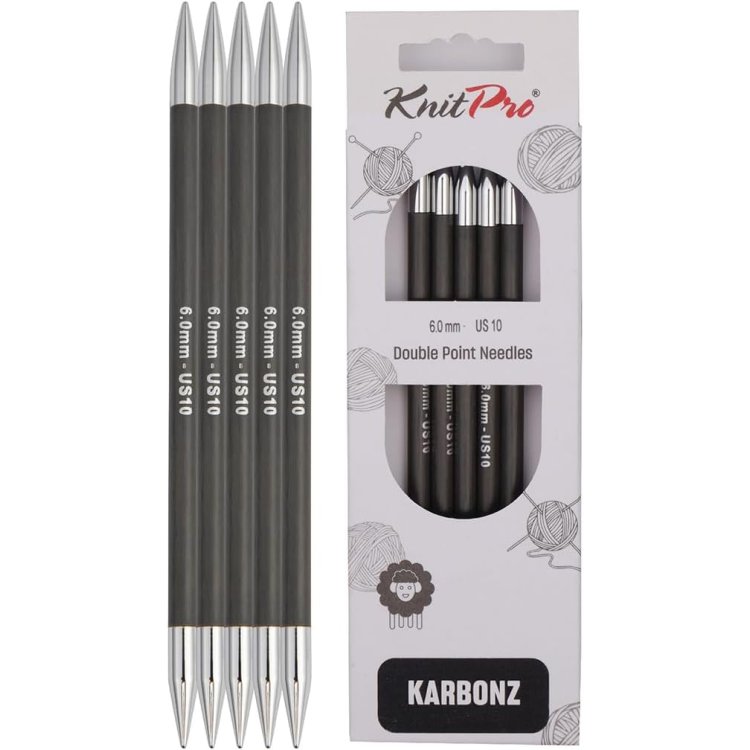 41136 Спиці шкарпеткові Karbonz KnitPro 20 см 6.00 мм - 1 41136 Спиці шкарпеткові Karbonz KnitPro 20 см 6.00 мм - 1