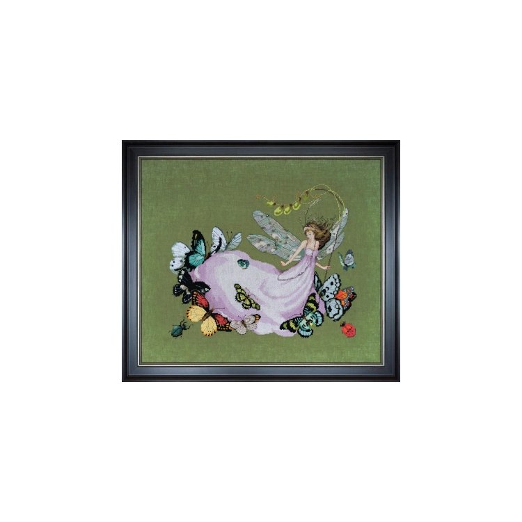 MD190 Delphine's Butterfly Brigade//Дельфиновые бабочки. Схема для вышивания крестом на бумаге Mirabilia Designs - 1