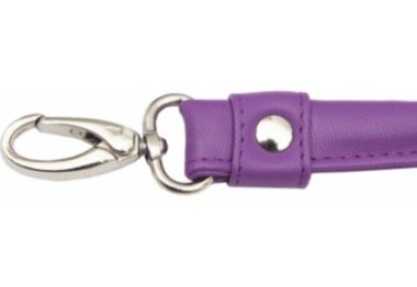  10892 Ручки для сумок (искусственная кожа) с карабином Purple KnitPro