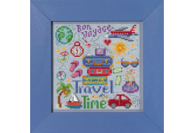 вышивка гладью MH142314 Пора путешествовать. Набор для вышивки в смешанной технике Mill Hill