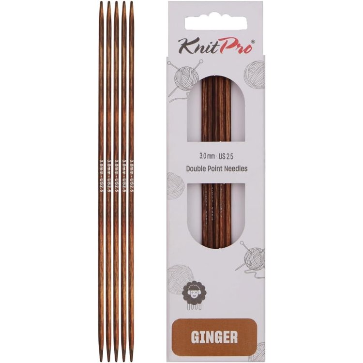 31005 Спицы носочные Ginger KnitPro, 15 см, 3.00 мм - 1