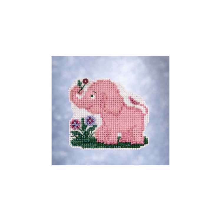 MH182113 Элла слоненок. Набор для вышивки в смешанной технике Mill Hill - 1 MH182113 Элла слоненок. Набор для вышивки в смешанной технике Mill Hill - 1