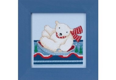  DM301713 Полярне катання. Набір для вишивки в змішаній техніці Mill Hill